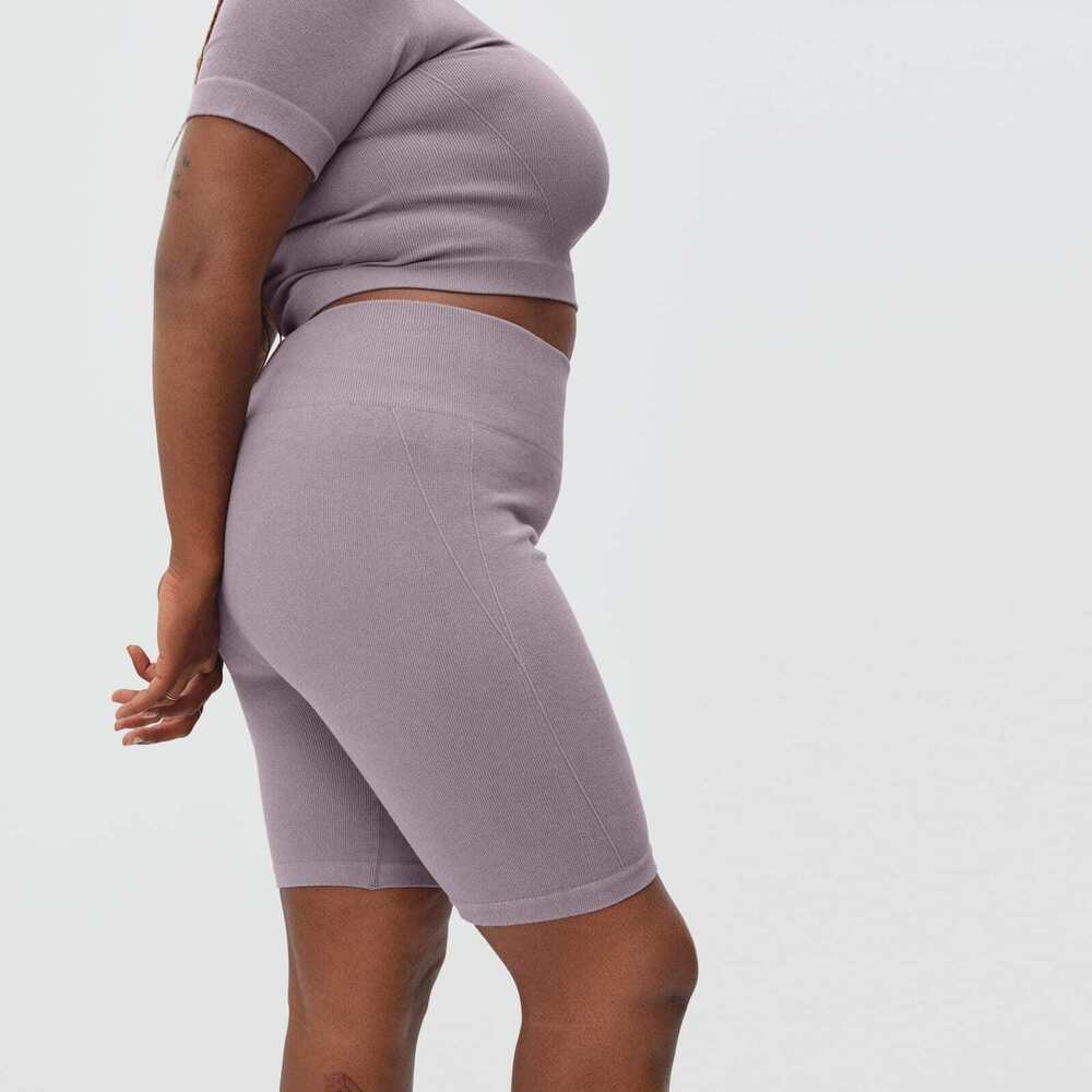 Everlane The Seamless Bike Short Purple Base - Size M/L